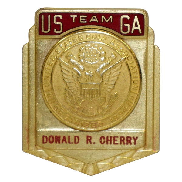 Don Cherry's Team USGA Walker Cup Badge - Excellent Condition
