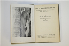 1920 1st Ed 'Golf Architecture: Economy in Course Construction & Green-Keeping' by Dr. Allister MacKenzie