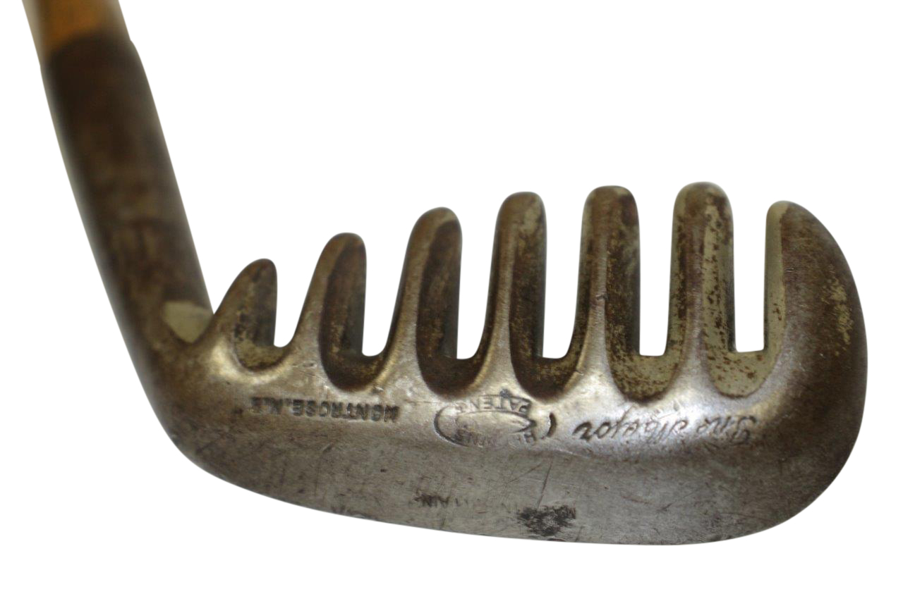 Lot Detail - Brown Patent Rake / Water Iron 'The Major' Montrose N.B.