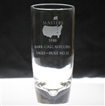 1988 Masters Awarded Eagle Hole #15 Crystal Highball Glass - Runner Up Mark Calcavecchia