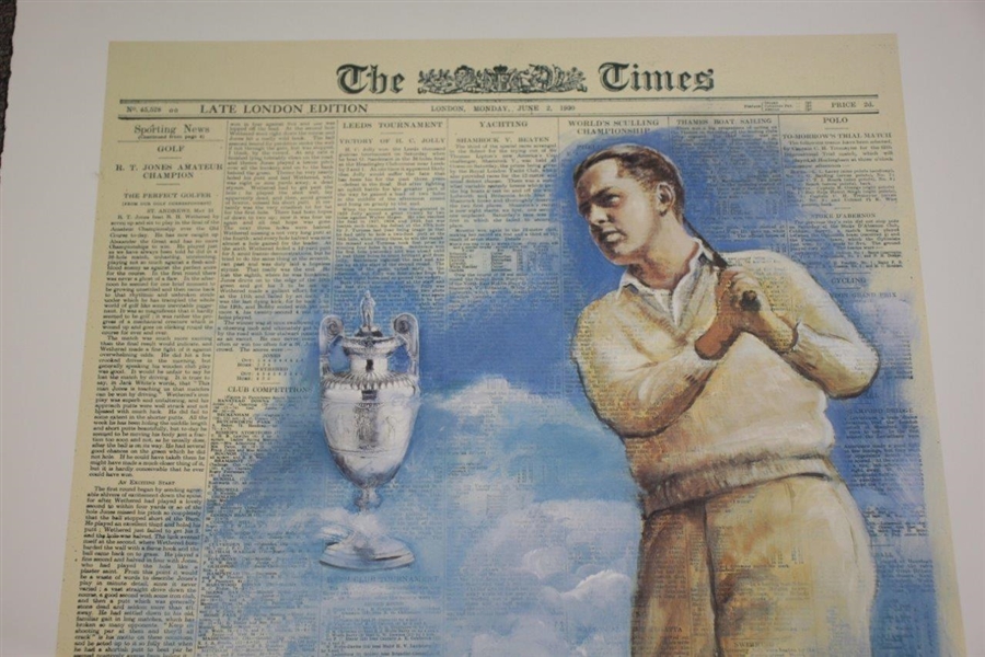 Bobby Jones Slam First Leg at St Andrews Deluxe Offset Lithograph 324/650 by Douglas B London