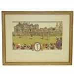 1930 Currier & Ives Robert T. Jones Jr Wins British Open at St. Andrews Framed First Edition of 999Print