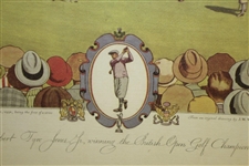1930 Currier & Ives Robert T. Jones Jr Wins British Open at St. Andrews Framed First Edition of 999Print