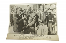 Bobby Jones 1930 U.S. Amateur Trophy Presentation Photocraft Photo - Grand Slam Complete
