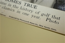 Bobby Jones 1930 U.S. Amateur Trophy Presentation Photocraft Photo - Grand Slam Complete