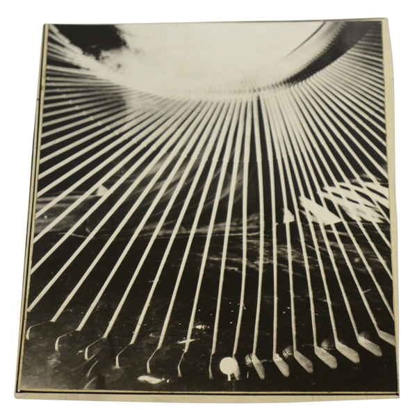  1938 Bobby Jones Driver Flash Swing Sequence Wire Photo - Work of Dr. Harold Edgerton