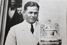 Bobby Jones 1930 British Amateur Trophy Presentation News Service Photograph - First Leg Grand Slam