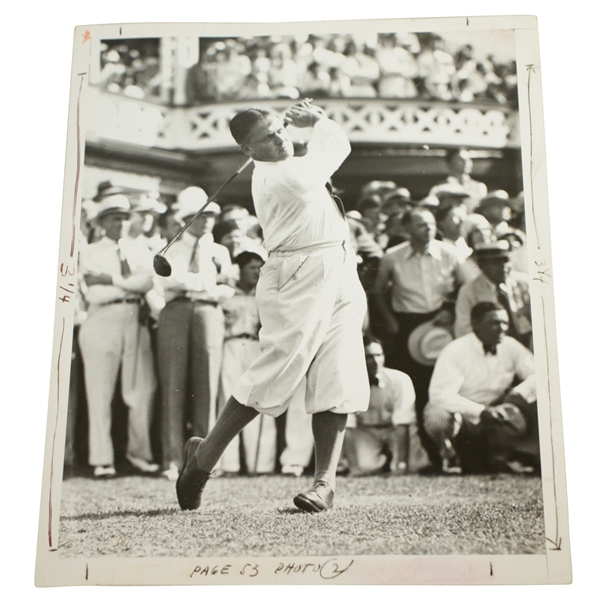 Bobby Jones Mid Swing News Service Photograph