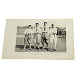 1922 The Country Club of Brookline 4 Ball-Bobby Jones, Francis Ouimet, Tolley, Wethered Photo