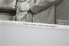 1931 Bobby Jones Publicity Photo For His Vitaphone Corp Sort The Putter
