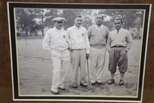 Walter Hagen & Gene Sarazen Signed Photo Framed Presentation JSA ALOA