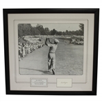 Ben Hogan Signed 1950 US Open Famous 1 Iron Shot Presentation JSA ALOA