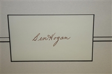 Ben Hogan Signed 1950 US Open Famous 1 Iron Shot Presentation JSA ALOA