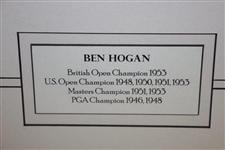 Ben Hogan Signed 1950 US Open Famous 1 Iron Shot Presentation JSA ALOA