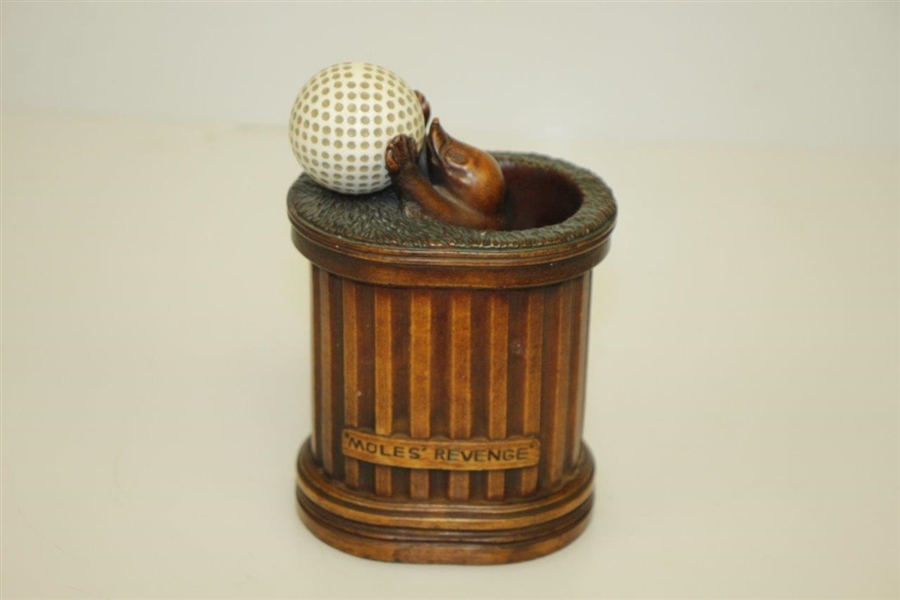 Moles Revenge Humorous Sculpture by History Craft Golf Pencil Pot