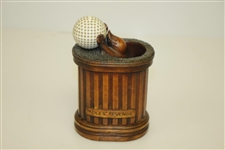 Moles Revenge Humorous Sculpture by History Craft Golf Pencil Pot