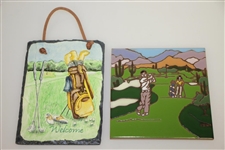 Decorative Golf Theme Tiles with Serene Southern Landscapes