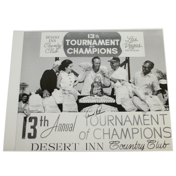 Arnold Palmer signed 1965 Tournament of Champions 16x20 Photo JSA ALOA