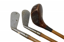 Burke Midget Irons & Wood Set in Matching Canvas Tan Bag