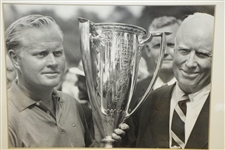 1967 Western Open Winner Jack Nicklaus and Chick Evans Photo w/ Caption