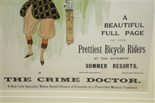 The New York Sunday World Magazine Poster Featuring Woman in Old Fashioned Golf Attire