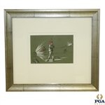 Golfer by Night Color Print by Edith A. Cobieu