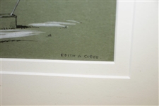 Golfer by Night Color Print by Edith A. Cobieu