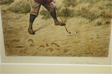 1894 'A Sand Bunker' Etching by C.E. Brock