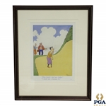 Guinness Advertising Cartoon Illustration of Golfer by Artist Jean Bateman