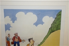 Guinness Advertising Cartoon Illustration of Golfer by Artist Jean Bateman