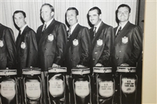 1949 Ryder Cup US Team Photo In Jackets w/ Hogan, Snead, Demaret & Others