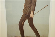 Jimmy (Braid) Vanity Fair/Spy Illustration Framed Presentation