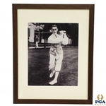 Tommy Armour Photo in Follow Through Pose Matted & Framed