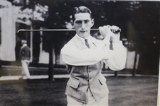 Tommy Armour Photo in Follow Through Pose Matted & Framed