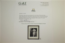 Tommy Armour Photo in Follow Through Pose Matted & Framed