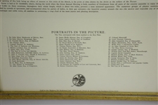 Key To 'The Golfers' Engraving Print by Charles Lee & Chas Wagstaffe