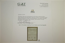 Key To 'The Golfers' Engraving Print by Charles Lee & Chas Wagstaffe