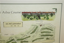 Turnberry Golf Course Framed Print w/ Open Championship Years