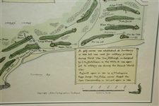 Turnberry Golf Course Framed Print w/ Open Championship Years