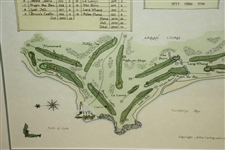 Turnberry Golf Course Framed Print w/ Open Championship Years