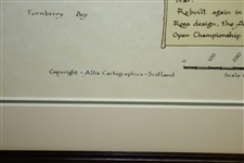 Turnberry Golf Course Framed Print w/ Open Championship Years