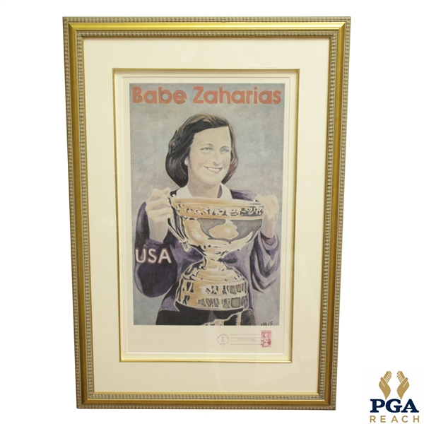 Babe Zaharias Commemorative Sept 1981 Postage Stamp Print