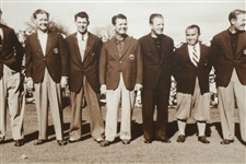 Masters Winners Sarazen, Smith, Nelson, Demaret, Wood & Others in Green Jackets Photo