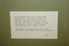 Bobby Cruickshank at Cypress Point Black And White Photo Comparison Presentation