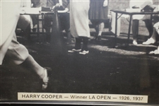 Harry Cooper Winner LA Open 1926 & 1937 Oversize Photo Poster