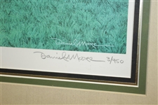 Bob Tway Signed Official 1986 PGA Championship Lithograph 'Sudden Victory' by Daniel A Moore JSA ALOA