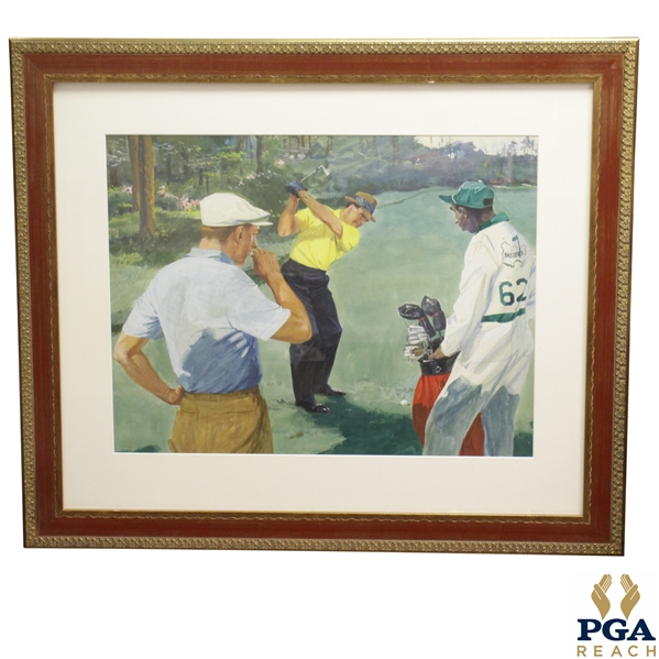 1954 Masters Play-Off Sportsmans Eyrie Print Featuring Sam Snead & Ben Hogan