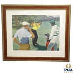 1954 Masters Play-Off Sportsmans Eyrie Print Featuring Sam Snead & Ben Hogan