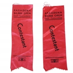 Pasadena $4,000 Open Contestant Ribbons