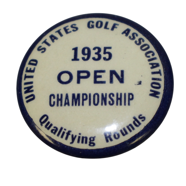1935 US Open at Oakmont CC Qualifying Rounds Badge - Sam Parks Jr Winner